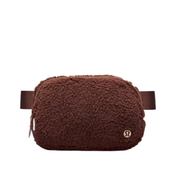 Lululemon 1L Unisex Everywhere Belt Bag Fleece Brown/Gold BRAND NEW - Picture 7 of 8